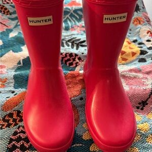 Hunter Pink Waterproof Boots